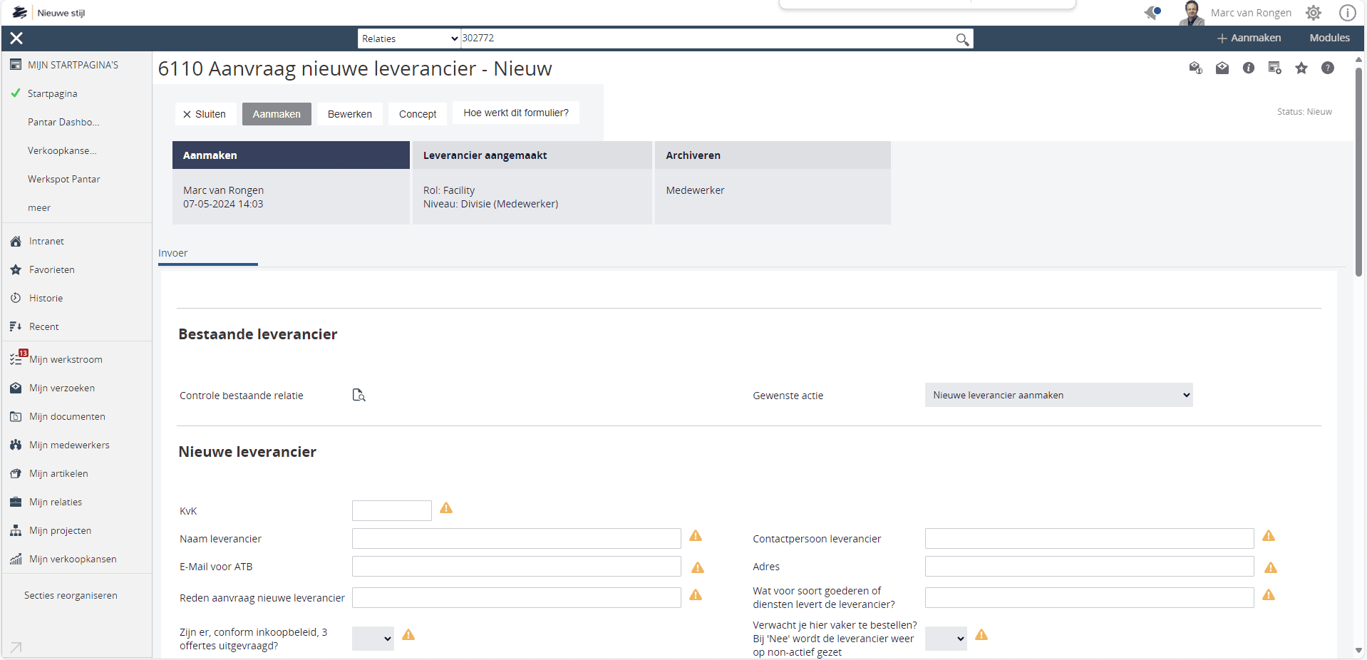 Aangepaste werkstroomvelden